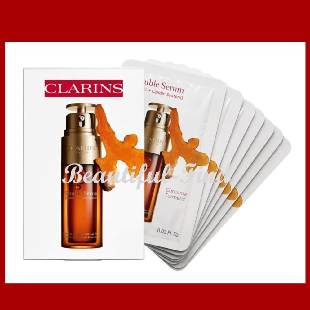 14 CLARINS Double Serum face 14 X0.9ML Sachets Total 14 Sample Pack